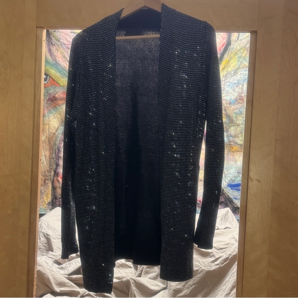 RtA Black and Silver Women's Sweater